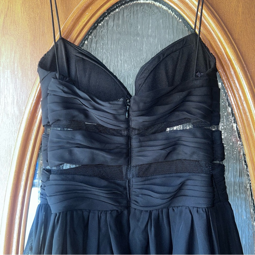 Adrianna Papell/ Hailey Logan Black Strapless Dress 5/6 homecoming wedding - Picture 4 of 5